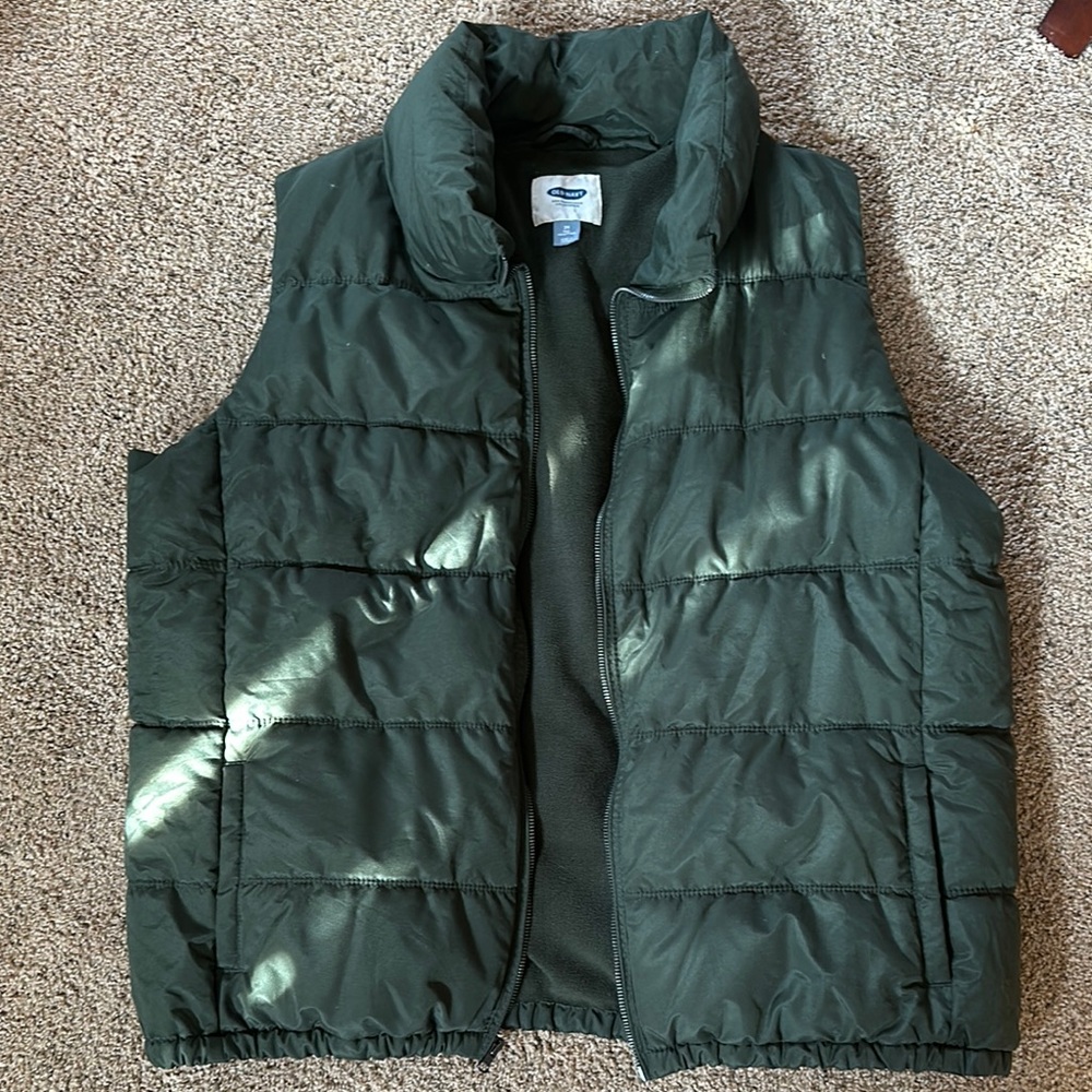 Old Navy Green Puffer Vest